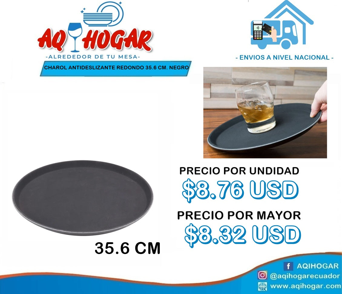 Charol Antideslizante Redondo