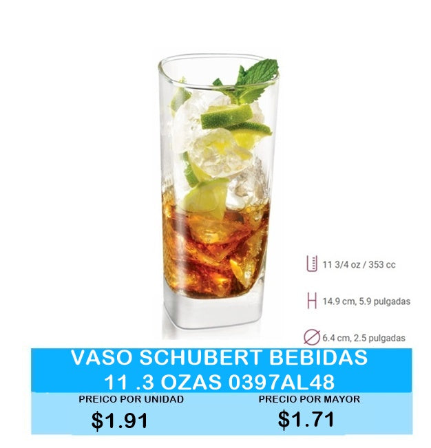 Vaso Schubert Bebidas