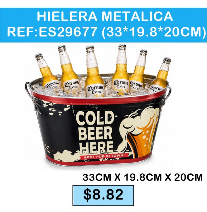 HIELERA METALICA REF:ES29677 (33*19.8*20CM)