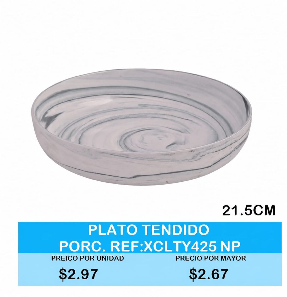 PLATO TENDIDO PORC. REF:XCLTY425 NP