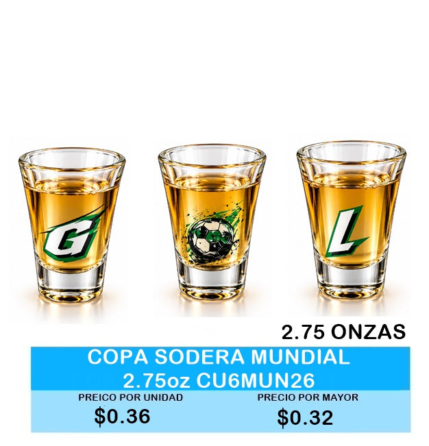 COPA SODERA MUNDIAL 2.75oz CU6MUN26