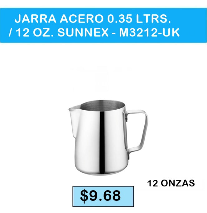 JARRA ACERO 0.35 LTRS. / 12 OZ. SUNNEX - M3212-UK
