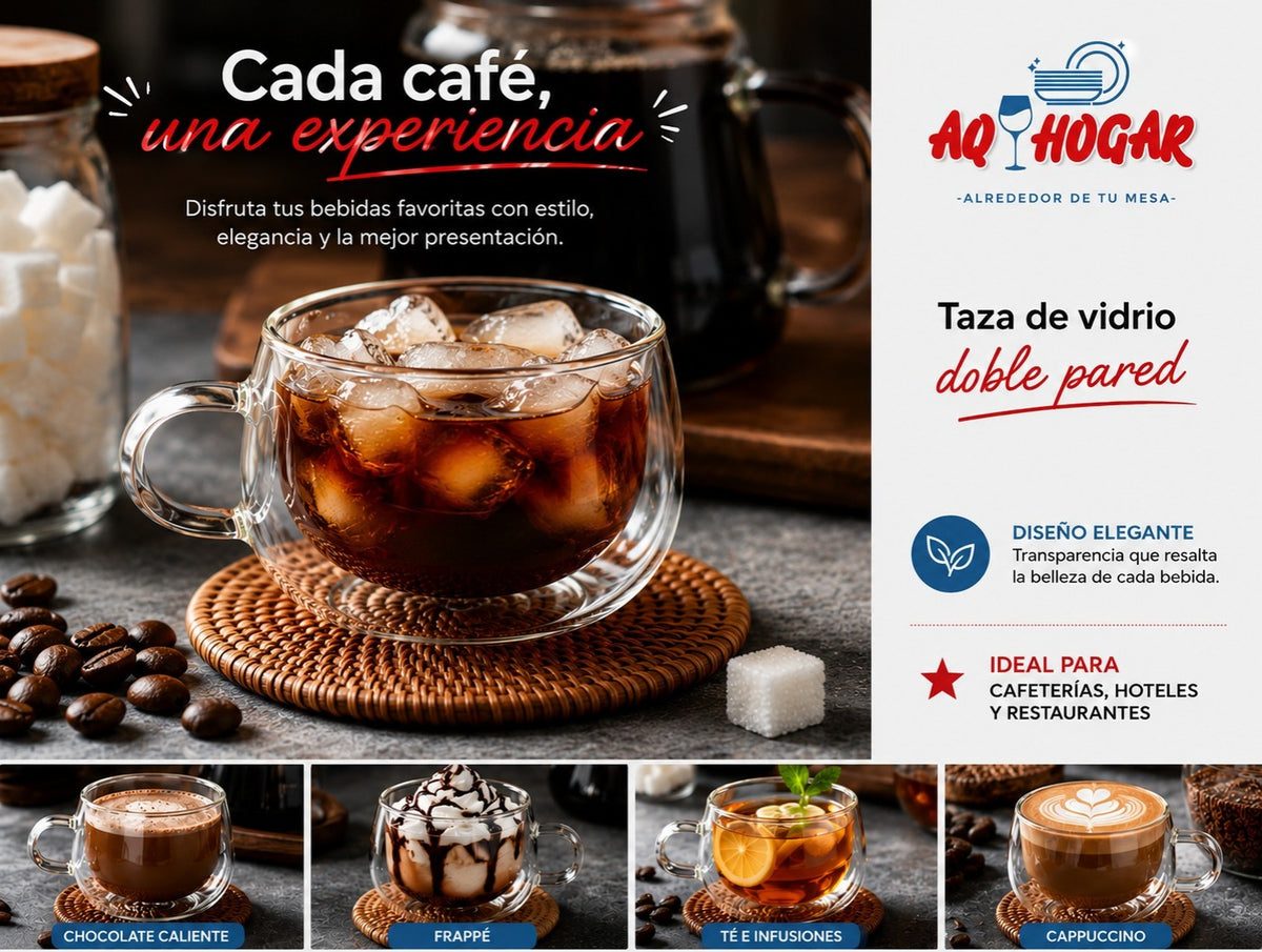 TAZA DOBLE FOND CZ2026-54 LLANA REDONDA 150 ML