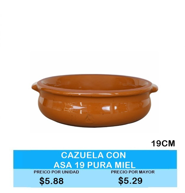 CAZUELA CON ASA 19 PURA MIEL