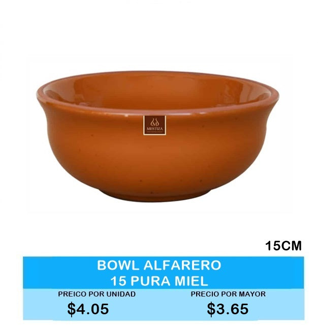 Bowl Alfarero 15cm Pura Miel