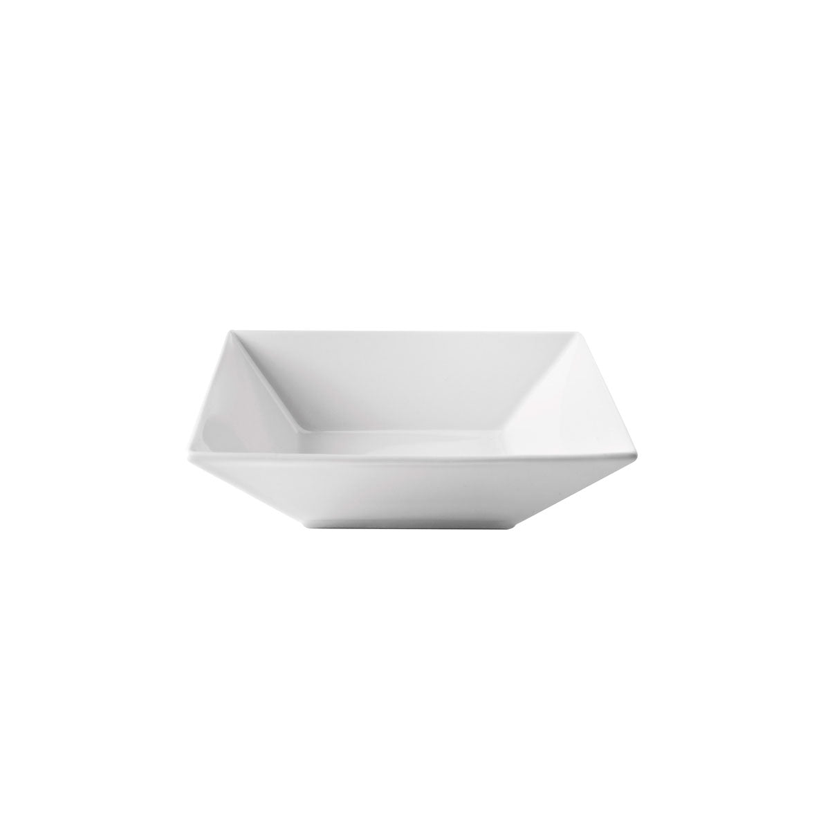 Plato hondo 623ml cuadrado Zen blanco