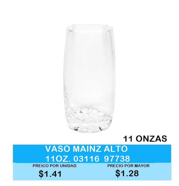 VASO MAINZ ALTO 11ONZAS
