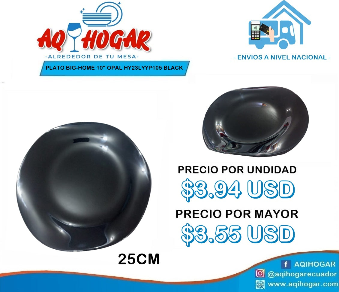 Plato Big-Home 10" Opal Black