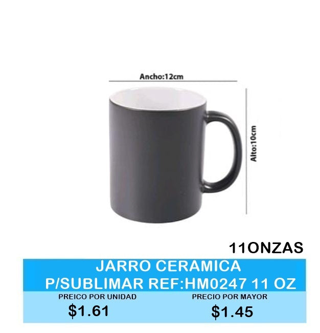 JARRO CERAMICA 11 ONZAS P/SUBLIMAR