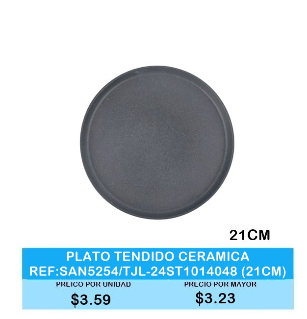 PLATO TENDIDO CERAMICA21CM