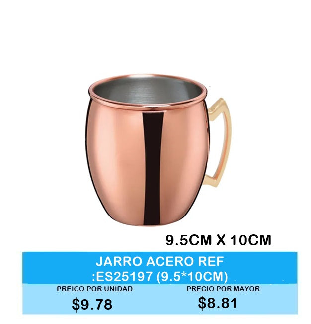 JARRO ACERO 9.5*10CM