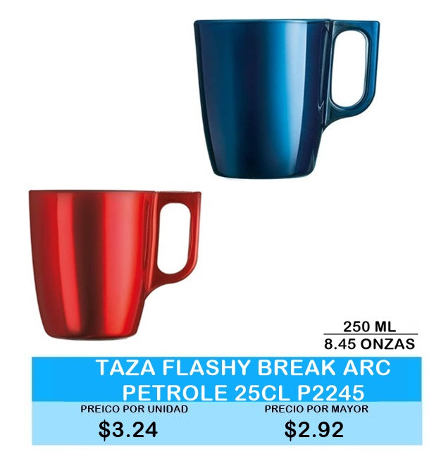Taza Flashy Break ARC Petrole 25CL