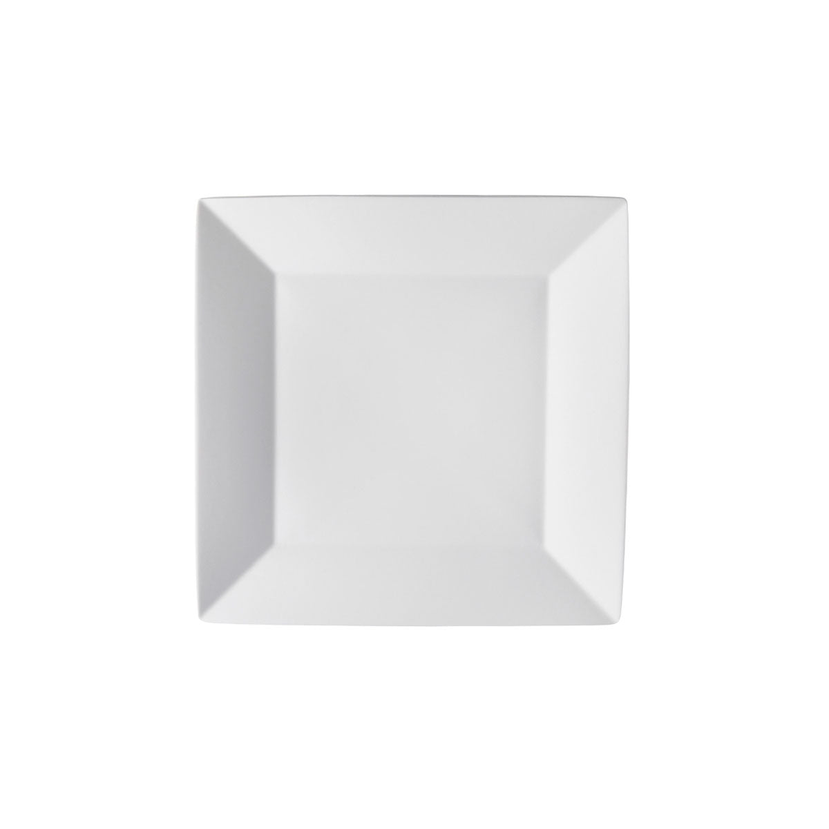Plato postre 23.2x23.2cm cuadrado Zen blanco