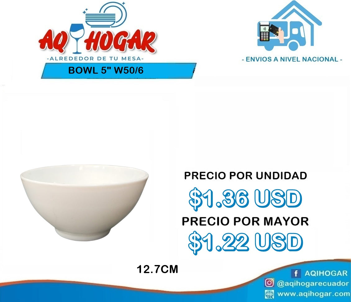 Bowl 5" W50/6