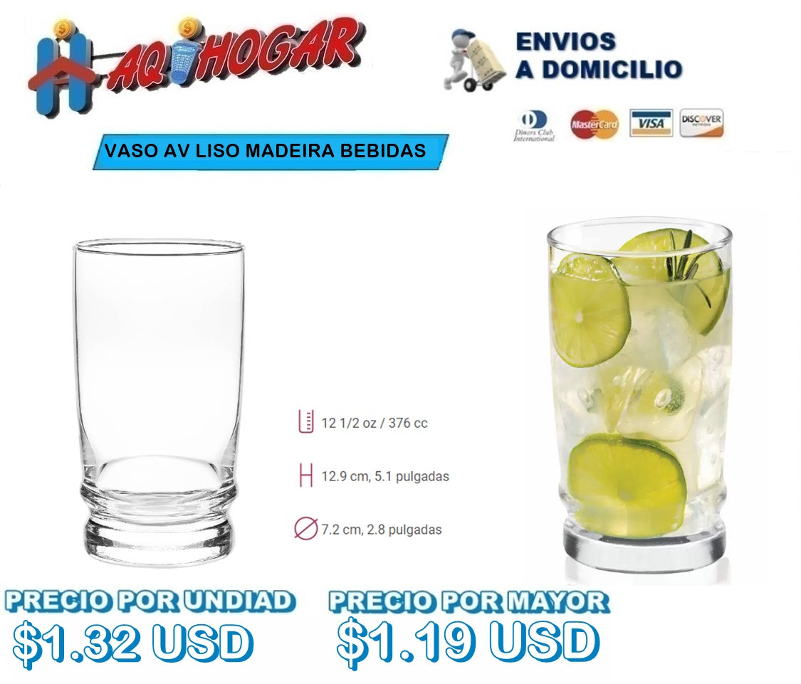 Vaso AV Liso Madeira Bebidas