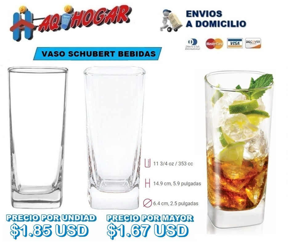 Vaso Schubert Bebidas