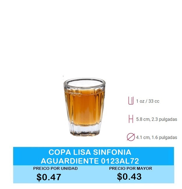 Copa Lisa Sinfonia Aguardiente 0123AL72