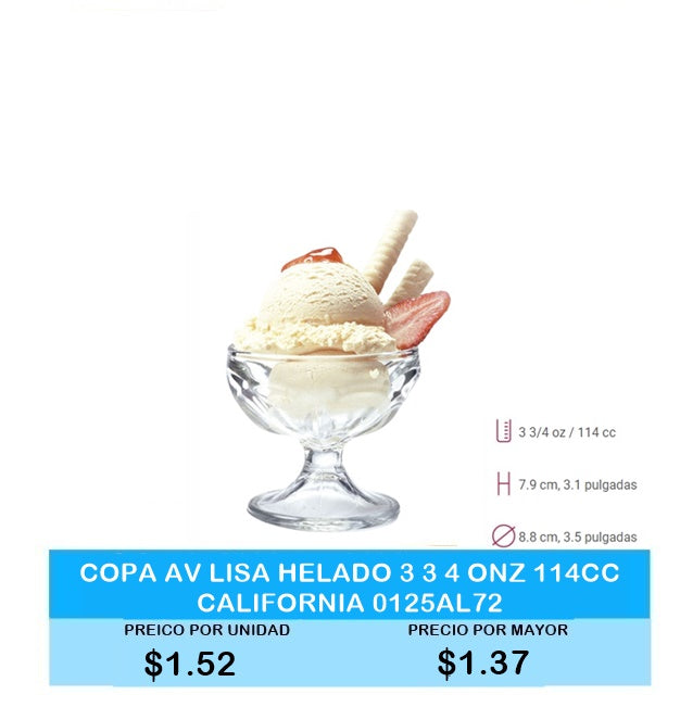 Copa AV Lisa Helado 3 3 4 ONZ