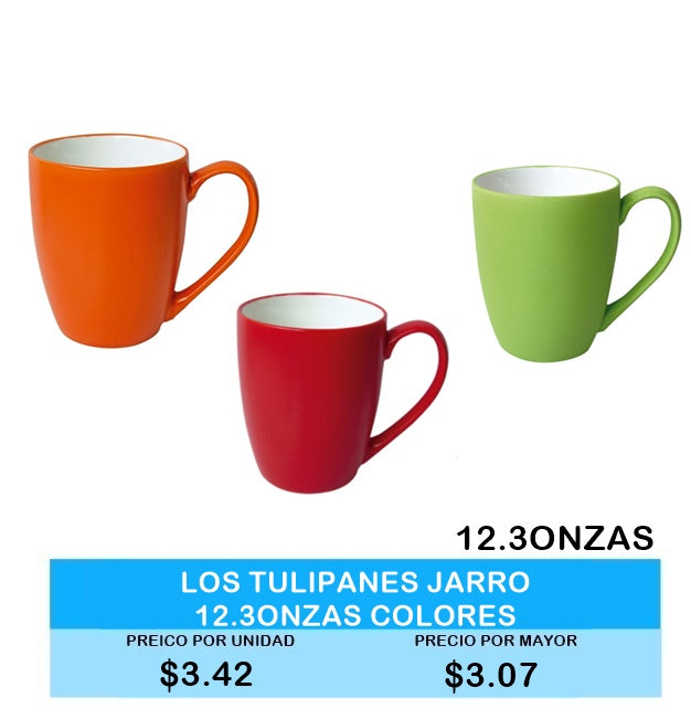 Tazas Tulipanes 12.3 OZ