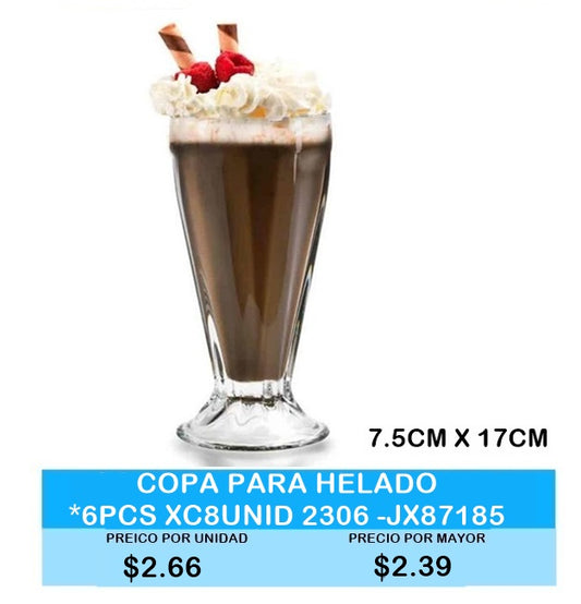 Copa para Helado 6PCS XC8UNID 2306-JX87185