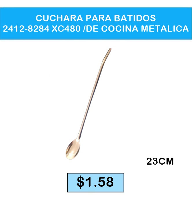 CUCHARA PARA BATIDOS DE COCINA METALICA