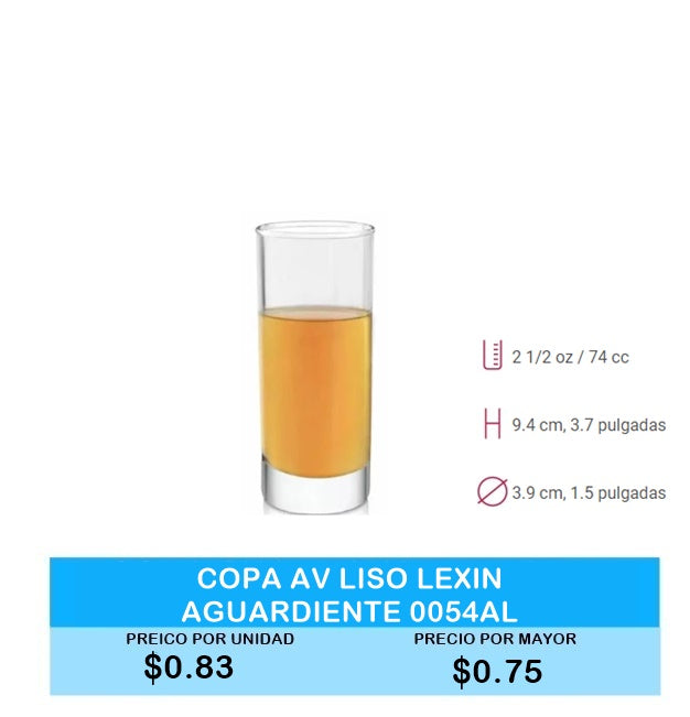 Copa Av Liso Lexin Aguardiente 0054AL