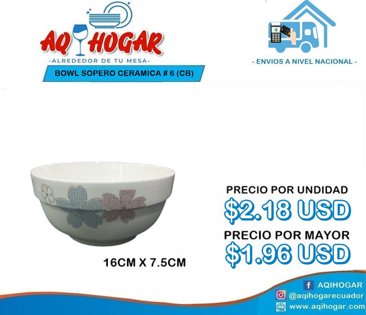 Bowl Sopero Ceramica 6