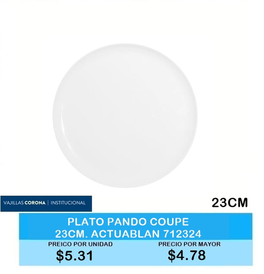 PLATO PANDO COUPE 23CM ACTUALITE