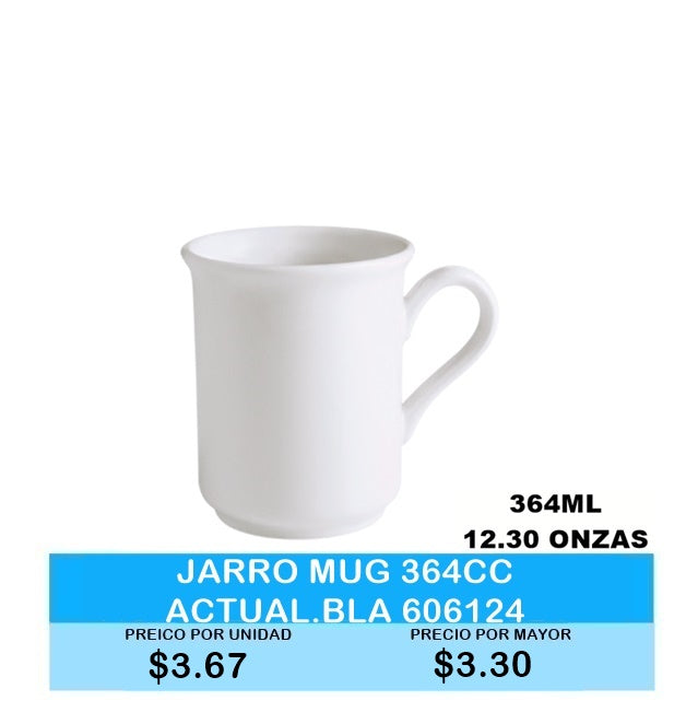 Mug 364ml Actualite blanco