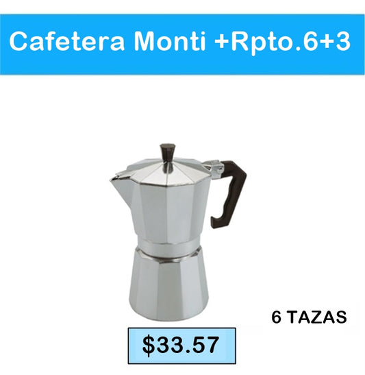 Cafetera Monti+Rpto. 6+3