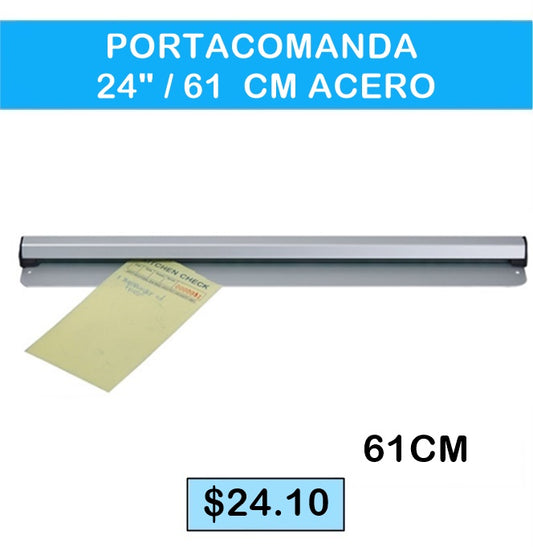 Portacomanda 24"/ 61cm ACERO