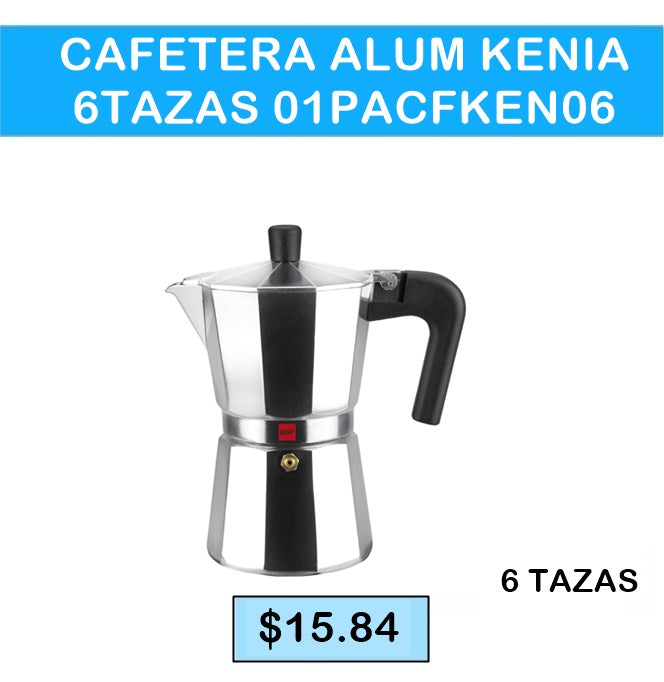 Cafetera Alum Kenia 6TZS