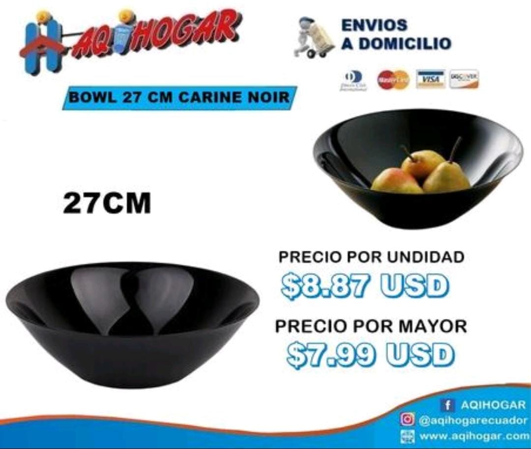 Bowl 27cm Caribe Noir