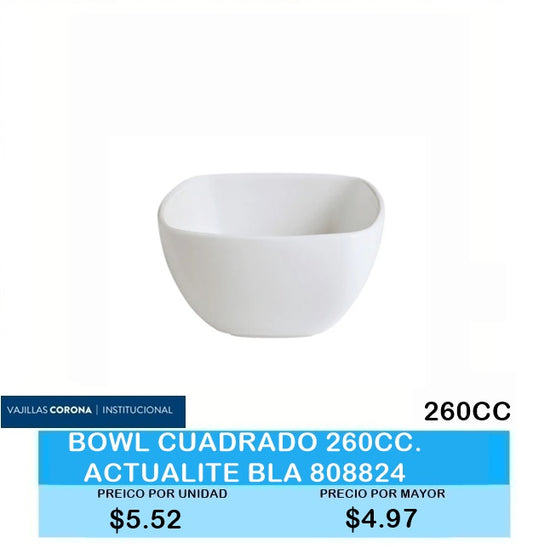 Bowl Cuadrado  260 CC