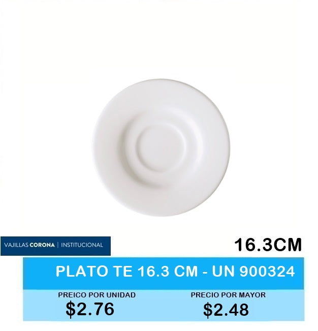 Plato capuccino16.3cm Actualite blanco