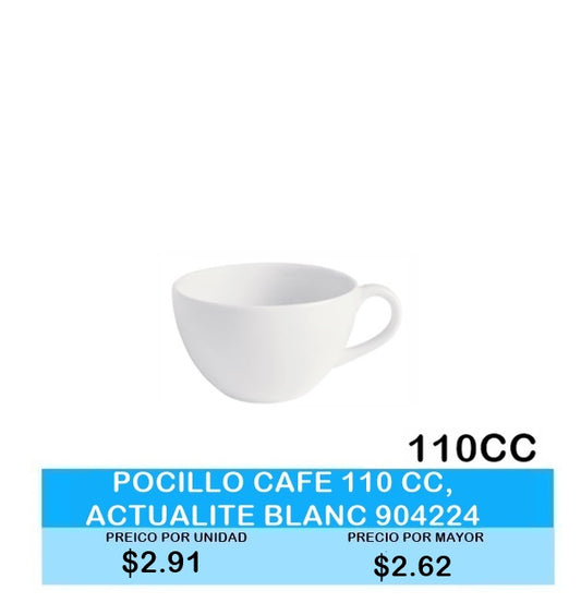 Pocillo Cafe 110 CC. ACTUALITE BLANCO