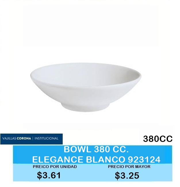 BOWL 380CC ELEGANCE BLANCO