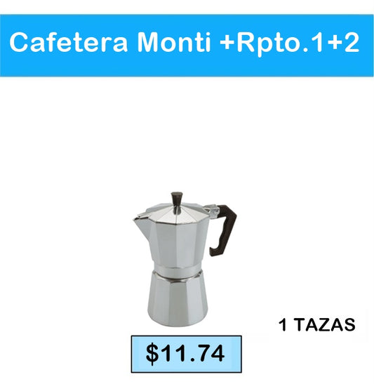 Cafetera Monti+Rpto. 1+2