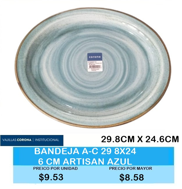 BANDEJA ARTISAN AZUL