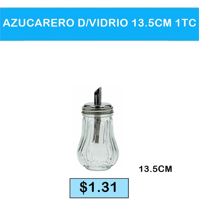 AZUCARERO VIDRIO 13.5 CM