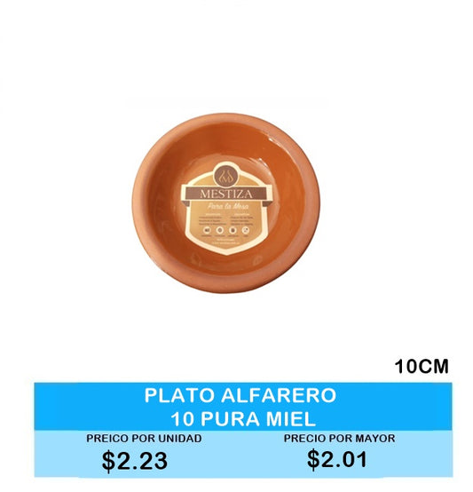 Plato Alfarero 10cm Pura Miel