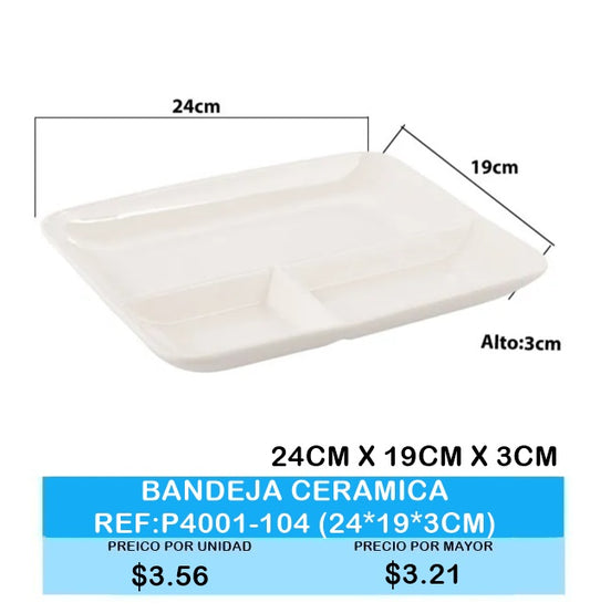 BANDEJA CERAMICA P4001 104