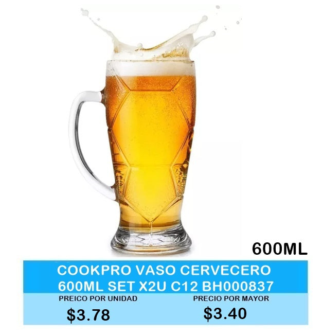 COOKPRO VASO CERVECERO 600ML