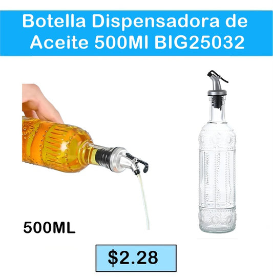 BOTELLA DISPENSADORA DE ACEITE 500 ML BIG25032
