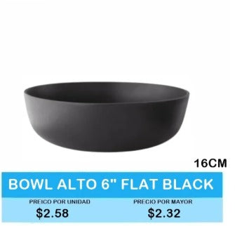 BOWL ALTO 6 FLAT BLACK 16 CM