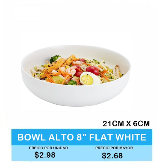 BOWL ALTO FLAT WHITE 21 CM X 6 CM