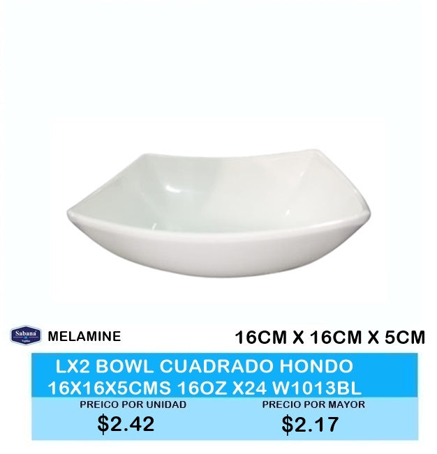 BOWL CUADRADO HONDO 16 ONZ