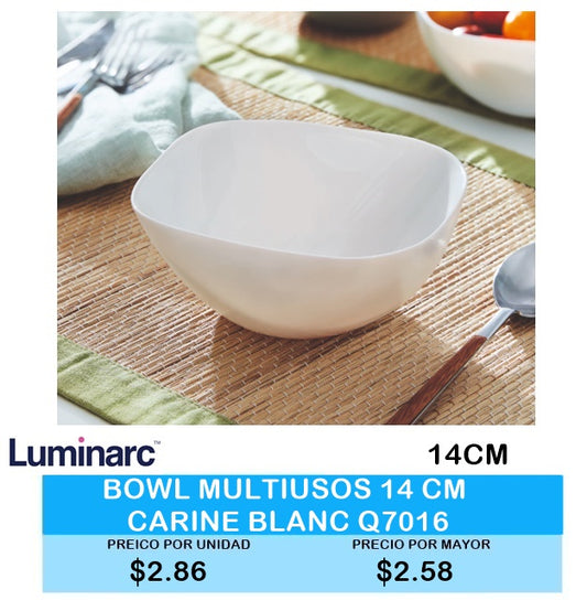 BOWL MULTIUSOS 14 CM CARNIE BLANC Q7016