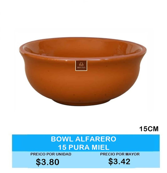 Bowl Alfarero 15cm Pura Miel