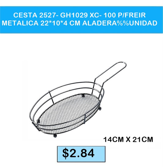 CANASTA PARA REIR METALICA GH1029 1 CM X 21 CM